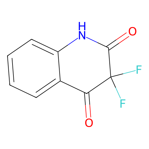 3,3-difluoro-1H-quinoline-2,4-dione structure