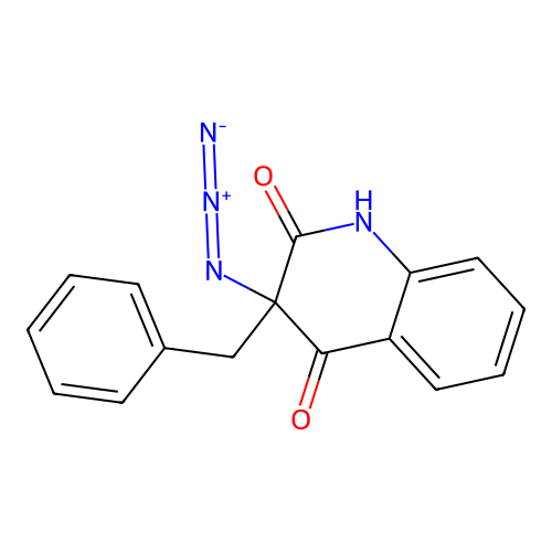 3-azido-3-benzyl-1H-quinoline-2,4-dione structure