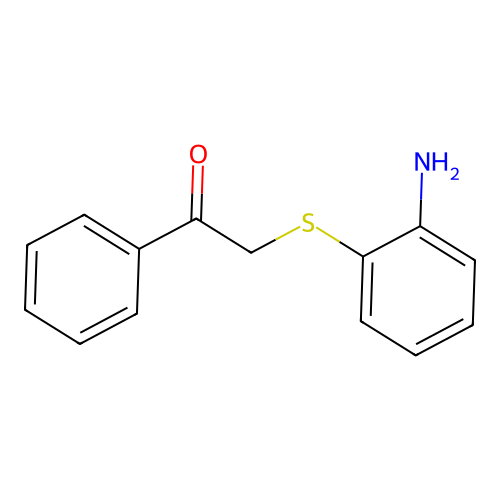 Ethanone, 2-[(aminophenyl)thio]-1-phenyl- structure