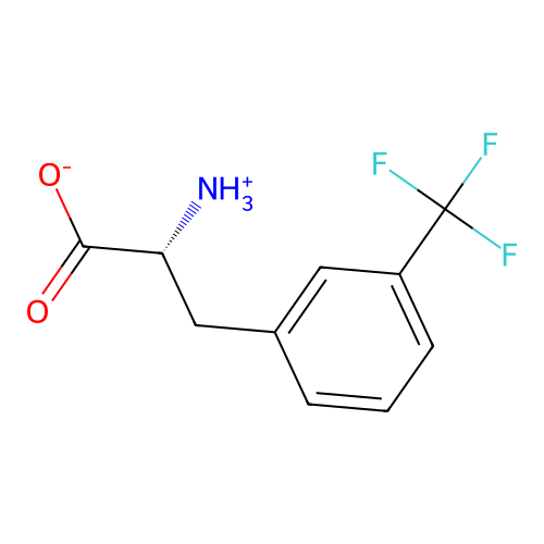 (2R)-2-azaniumyl-3-[3-(trifluoromethyl)phenyl]propanoate structure