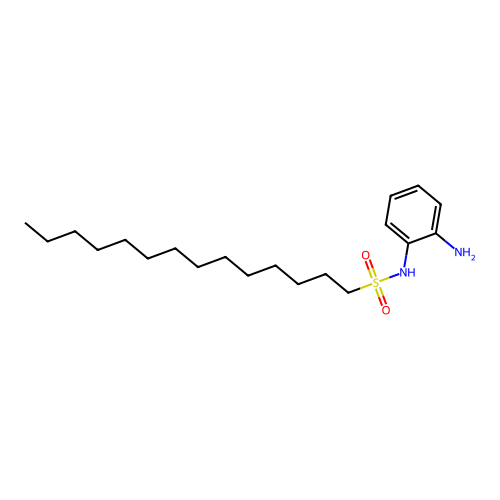 (2-Aminophenyl)(tetradecylsulfonyl)amine structure