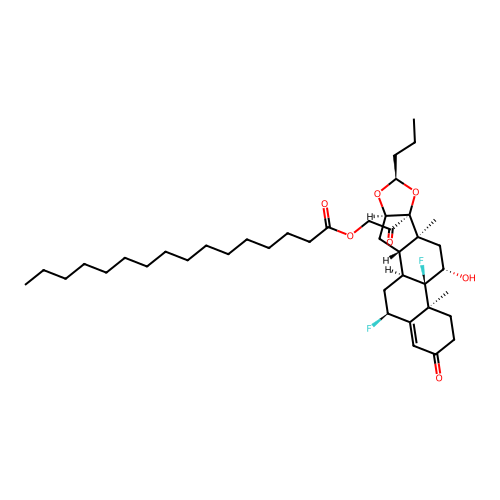 Rofleponide 21-palmitate structure