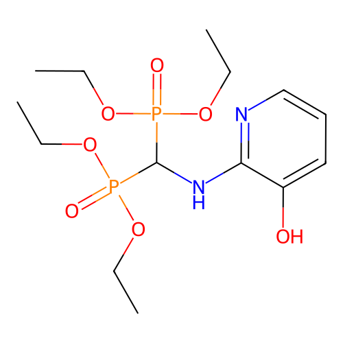 Tetraethyl [(3-hydroxy-2-pyridyl)amino]methandiphosphonate structure