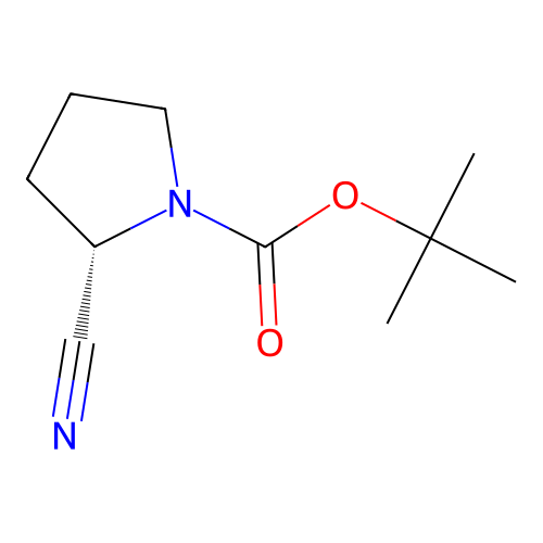tert-butyl (2S)-2-cyanopyrrolidine-1-carboxylate structure