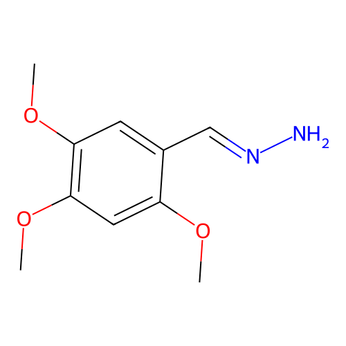 (E)-(2,4,5-trimethoxyphenyl)methylidenehydrazine structure
