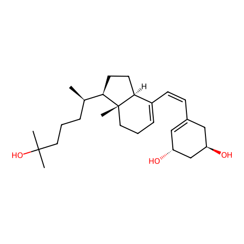 1,25-Dihydroxy-19-norprevitamin D3 structure
