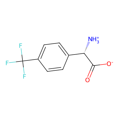(2S)-2-azaniumyl-2-[4-(trifluoromethyl)phenyl]acetate structure