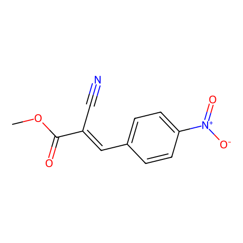Methyl 2-cyano-3-(4-nitrophenyl)-2-propenoate structure