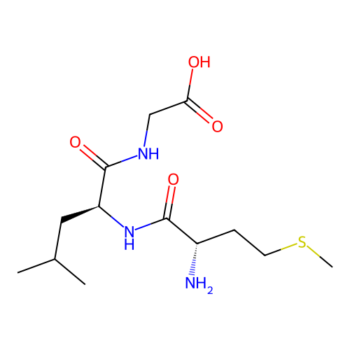 Glycine, N-(N-L-methionyl-L-leucyl)- structure