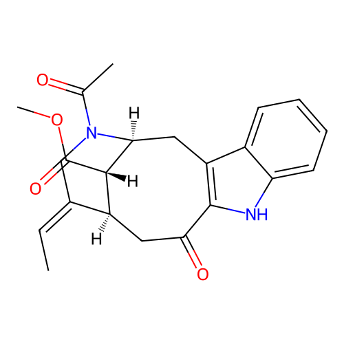 Indole alkaloid structure