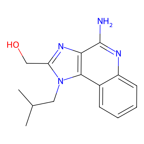 4-Amino-1-(2-methylpropyl)-1H-imidazo[4,5-c]quinoline-2-methanol structure