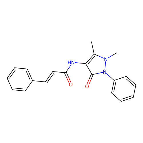 N-安替比林基肉桂酰胺 structure