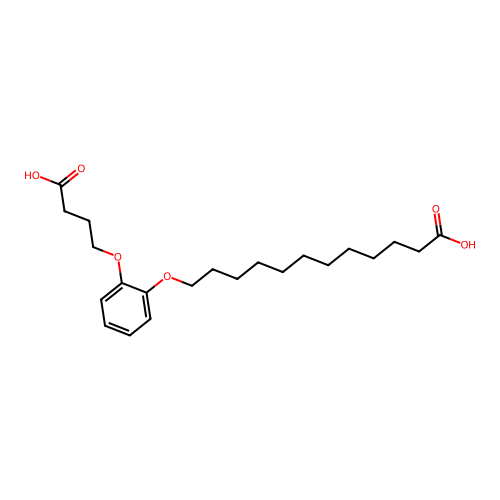 Dodecanoic acid, 12-[2-(3-carboxypropoxy)phenoxy]- structure