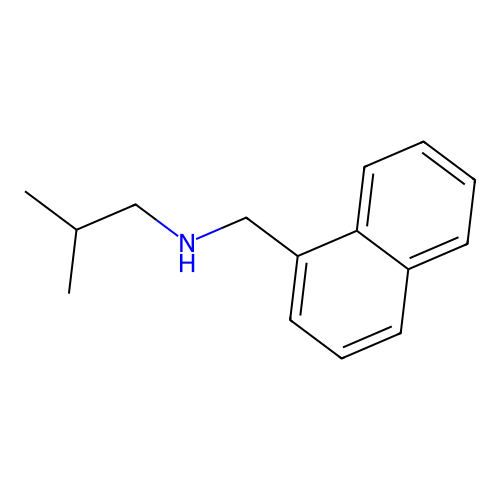 2-methyl-N-(naphthalen-1-ylmethyl)propan-1-amine structure
