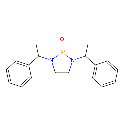 1,3-Bis(1-phenylethyl)-1,3,2-diazaphospholidin-2-ium 2-oxide structure