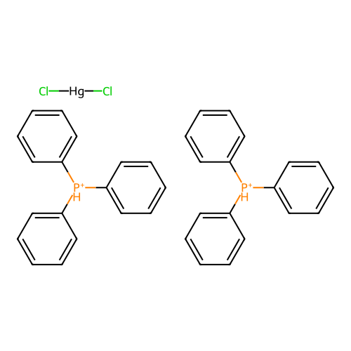 Mercury, dichlorobis(triphenylphosphine)- structure