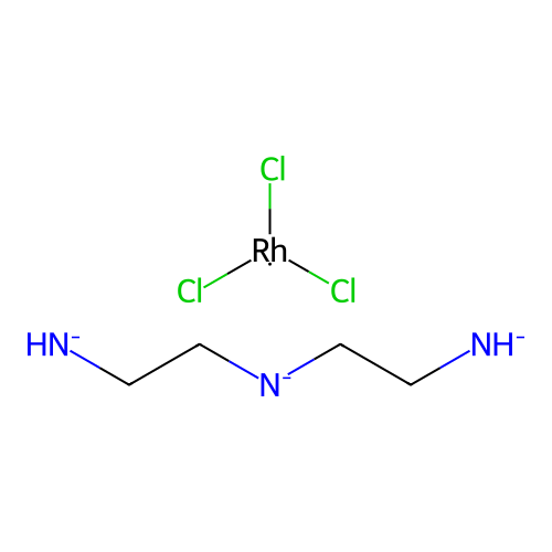Bis(2-azanidylethyl)azanide;trichlororhodium structure