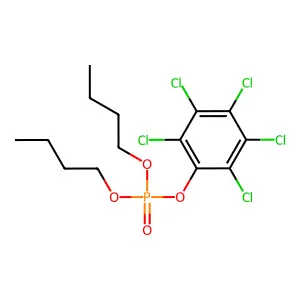 Dibutyl pentachlorophenyl phosphate structure
