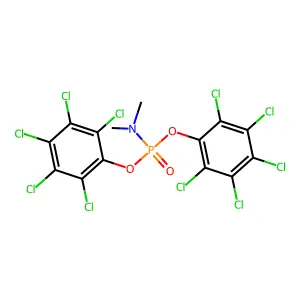 Bis(pentachlorophenyl) N,N-dimethylphosphoramidate structure