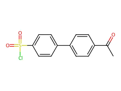 4'-Acetyl-[1,1'-biphenyl]-4-sulfonyl chloride structure