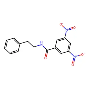 3,5-dinitro-N-(2-phenylethyl)benzamide structure