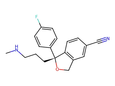 Desmethylcitalopram structure