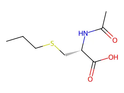 N-Acetyl-S-propyl-L-cysteine structure