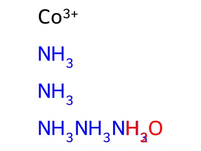 Pentaammineaquocobalt(III) structure