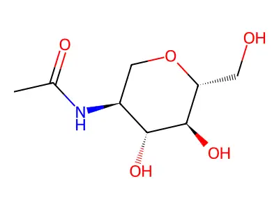 1-脱氧-N-乙酰氨基葡萄糖 structure