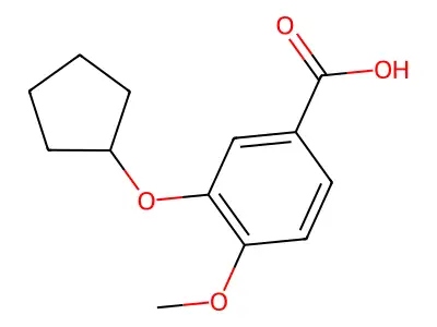 3-Cyclopentyloxy-4-methoxybenzoic acid structure