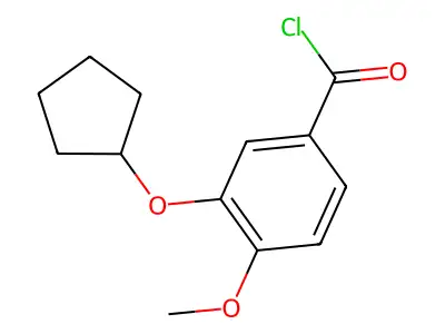 3-(Cyclopentyloxy)-4-methoxybenzoyl chloride structure