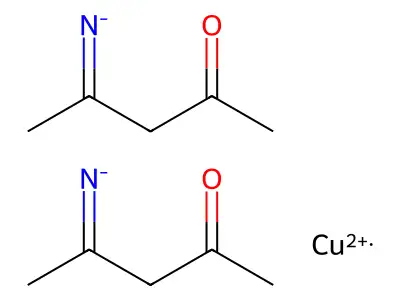 Copper, bis(4-amino-3-penten-2-onato)- structure