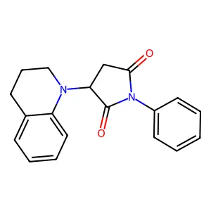 3-(3,4-dihydroquinolin-1(2H)-yl)-1-phenylpyrrolidine-2,5-dione structure