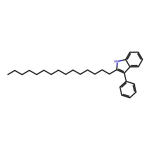 1H-Indole, 2-pentadecyl-3-phenyl- structure