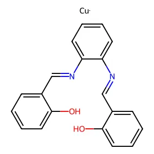 Copper;2-[[2-[(2-hydroxyphenyl)methylideneamino]phenyl]iminomethyl]phenol structure