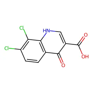 7,8-Dichloroquinoline-4-one-3-carboxylic acid structure