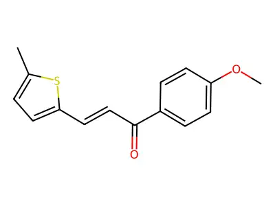 1-(4-Methoxyphenyl)-3-(5-methyl-2-thienyl)prop-2-en-1-one structure