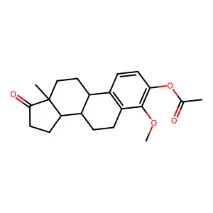 Estra-1,3,5(10)-trien-17-one, 3-(acetyloxy)-4-methoxy- structure