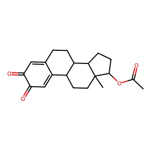 Estra-1(10),4-diene-2,3-dione, 17-(acetyloxy)-, (17beta)- structure