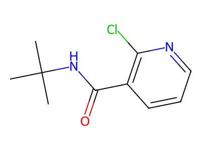 N-tert-butyl-2-chloropyridine-3-carboxamide structure