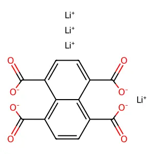 Tetralithium 1,4,5,8-naphthalenetetracarboxylate structure