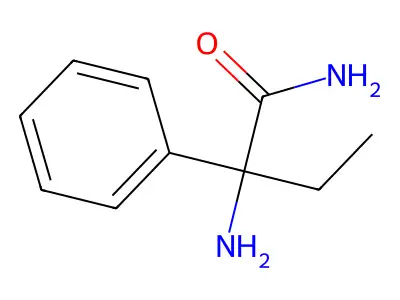 2-Amino-2-phenylbutanamide structure