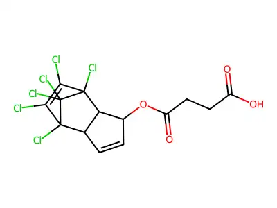 1-Hydroxychlorodiene Hemisuccinate structure