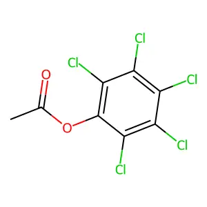 Pentachlorophenol acetate structure