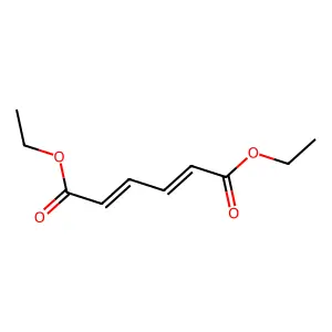 Diethyl hexa-2,4-dienedioate structure