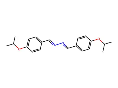 N,N'-Bis-(4-isopropoxy-benzylidene)-hydrazine structure