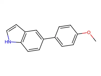 5-(4-methoxyphenyl)-1H-indole structure