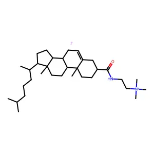 N,N,N-三甲基-N'-胆固醇酰氨基乙基铵 structure
