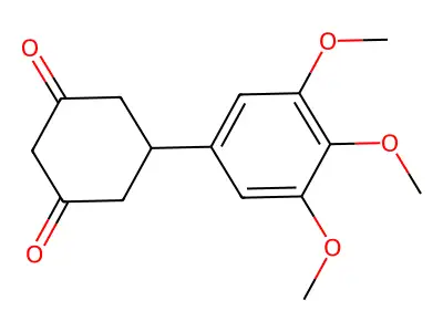 3-Hydroxy-5-(3,4,5-trimethoxyphenyl)cyclohex-2-en-1-one structure