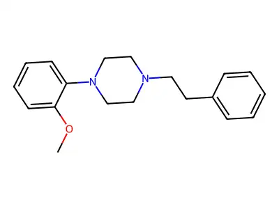Piperazine, 1-(2-methoxyphenyl)-4-(2-phenylethyl)- structure